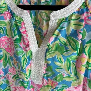 Lilly Pulitzer Floral Blouse Size M